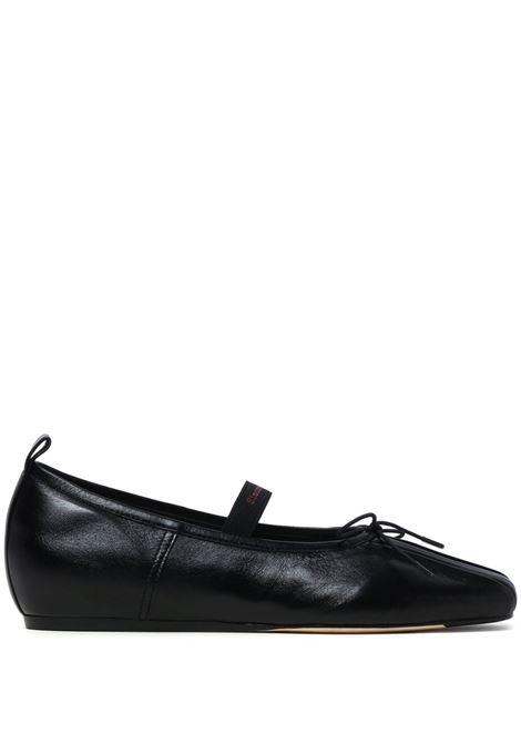 Ballerine con fiocco in nero - donna